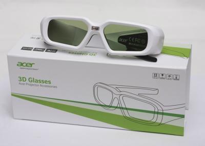 China Portable / Comfortable 3d Video Glasses 1080p For Acer6510 / 5380 / 342 DLP Projector for sale