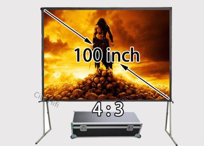 China White Quick Assembly Collapsible Movie Screen For 4K 3D Projector Stages for sale