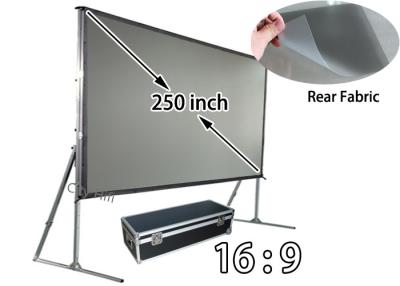 Κίνα Οι προσαρμοσμένες οθόνες προβολής 250inch οπίσθιες, 16 οθόνη 9 προβολής με φέρνουν τις εξαρτήσεις προς πώληση