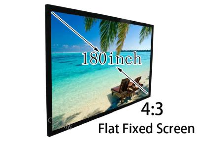 China Home Movie Theater 9' X 12' Flat Projection Screen Customized Size Acceptable for sale