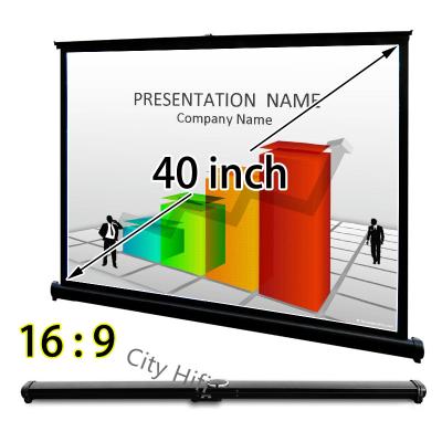 China Handy Table Top Micro Projector Screen , 40 Inch Drop Down Screens For Projectors for sale