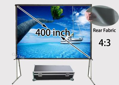 China 400inch Portable Rear Projector Screen With Quick Folding Aluminum Frame  for sale