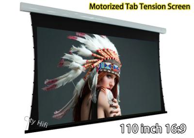 China 1080P Cinema Projection Screen Tab-Tensioned Screen Gain 1.2 12V Trigger Input for sale