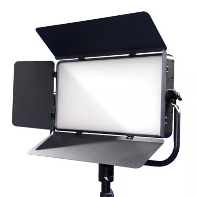 China 250W Music Adjustable Color Tempurate Full Bicolor High Quality Quiet Equipment Fotostudio Set Filming Movie Video Studio Led Flat Light for sale