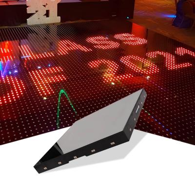 China DJ Show Wedding Dance Floor Magnetic Led Mirror Light Portable Radio Dance Floor for sale