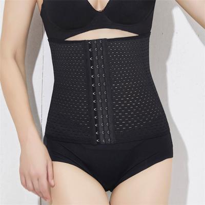 China Ladies Waist Trainer Breathable Postpartum Recover Tummy Custom Control Hollow Out Design Women Breathable Body Shaperwear for sale