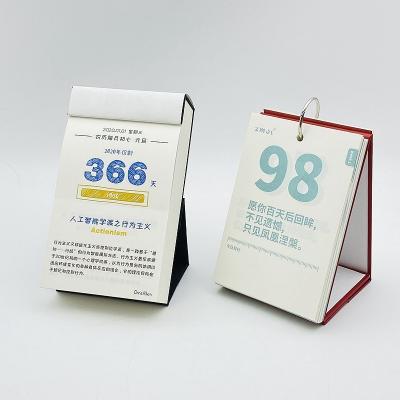 China paper & Professional Printing Cardboard Logo Silver Foil Custom Gift Set Desk Calendar Printing for sale