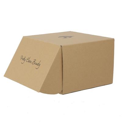 China Recycled Materials Logo Paper Cardboard Foldable Gift Custom Packaging Shipping Box for sale