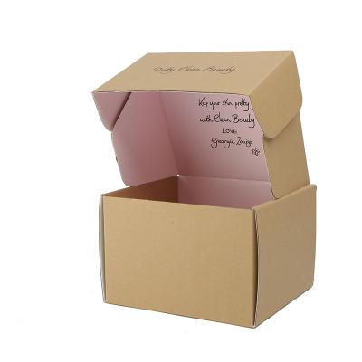 China Recycled Materials Kraft Wrap Cardboard Packaging Craft Recoverable Paper Box for sale