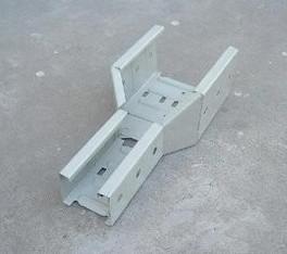 China Solid Bottom Perforated Type Galvanised Steel Cable Tray Spare Parts for sale