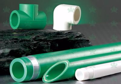 China Green PPR Water Pipe and Fittings Pipe Ppr Plastic Tube for Cold / Hot Water for sale