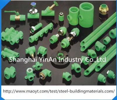 China Plastic Brass Inserts PPR Pipe Fittings Threaded Unequal Tee / PPR Piping System for sale