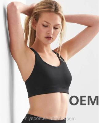 China Anti-Bacterial OEM custom logo women gym yoga bra design your own sports bra for sale