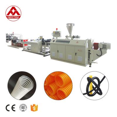 China 45kW Power Single Wall Corrugated Pipe Extrusion Line with 380V 50hz Voltage for sale