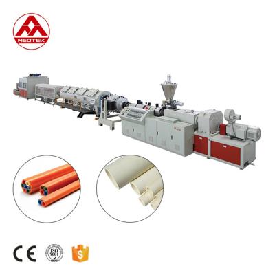 China Twin Screw PVC Pipe Extrusion Line for ABS PPR Polystyrene LDPE in Manufacturing Plant for sale