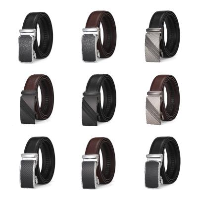 China Fashion.Casual.Business Wholesale Customized High Quality Double Layer Cowhide Automatic Buckle Split Genuine Leather Belt For Man for sale