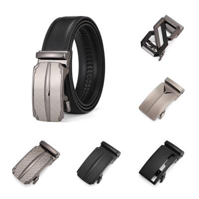 China Fashion.Casual.Business Customized Business High Quality Solid Color Split Cow Cowhide Genuine Leather  Automatic Buckle Belt For Man for sale