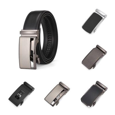 China Fashion.Casual.Business Logo Custom Factory Wholesale Fashion Dressing Accessory Personalized Slide Buckle Cow Hide Split Genuine Leather Belt For Man for sale