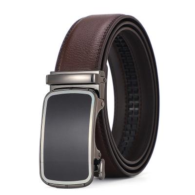 China Trend Drop Shipping Designer Belts Accessories Mens Custom Logo Luxury Automatic Buckle Genuine Leather Waist Belt for sale