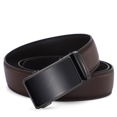 China Trend Factory Wholesale  Leather Automatic Removable Buckles Custom Western Buckle Belt For Man for sale