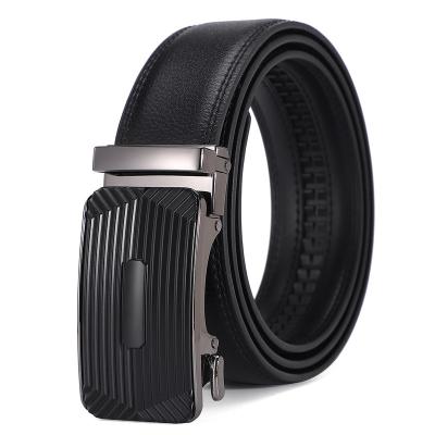 China Trend Black And Brown Dress Belt Buckle Vintage Belt Hot Sale Microfiber Men's Automatic Buckle Belt for sale