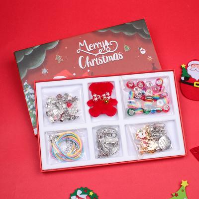 China Fashion charm Popular Ethnic style Christmas Hot Wholesale Gift Box Set Diy Children's Handmade Beaded Toys Crystal Bracelets Female Gift Bracelets for sale