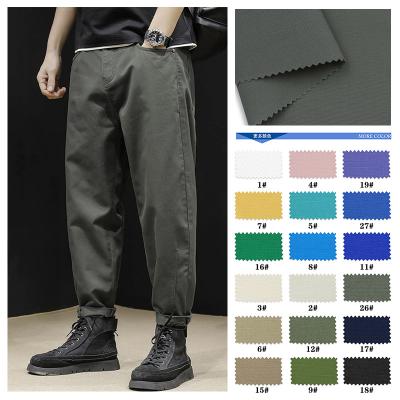 China Stretch Plain Weave Imitation Tencel Coat Breeches Men Suit TR Twill Suiting Cloth Cotton Lycra Cotton Twill Fabric For Jaket for sale