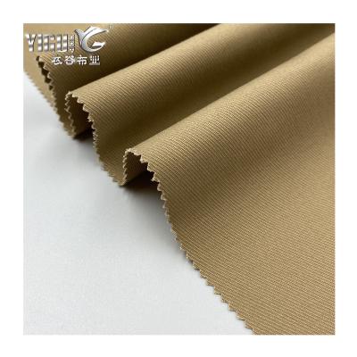 China Lycra Elastane Spandex Pants Textile Twill Viable Yarn Dyed Stretch Cotton Fabric for sale