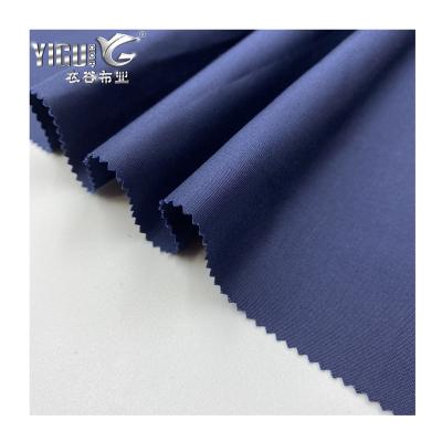 China Sustainable Lightweight 150 Gsm 50*40 Uniform Pants Skirts Cotton Spandex Fabric Mercerized Luxury Look for sale