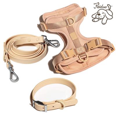 China New Designer Luxury Waterproof Personalized Custom Dog Collar and Leash Set Wholesale Soft PVC Leash Customized for sale