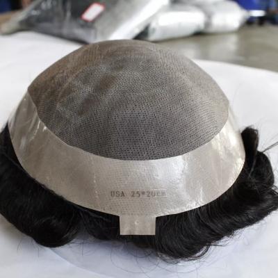 China Wholesale Human Hair Wig 100% Natural Virgin Human Hair Full Lace Human Hair Toupee For Men Hairloss for sale