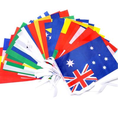 China Promotional Hanging Bunting Flags Triangle Flag Bunting And String Flag for sale