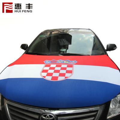 China Scrolling Scrolling Wholesale Custom Car Hood Hood Cover, Croatia Car Engine Hood Cover Croatia Flag for sale