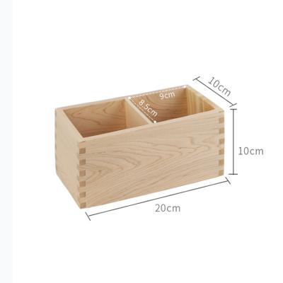 China New Product Viable Mini Craft Wooden Desk Organizer Customized Desktop Storage Box for sale