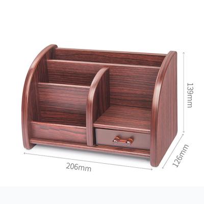 China High-grade Wooden Pen Holder Creative Office Desktop Storage Commercial Office Gifts for sale