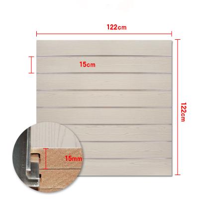 China Moisture proof 2022 slat wall panel slatwall MDF slotted board panel for sale