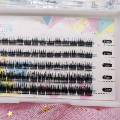 China Privte label style 100% hand made new pre made fan Lash Cluster Lashes for sale