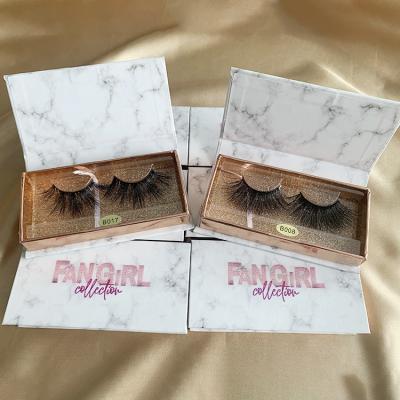 China Custom Long Mink Eyelashes Private Label 20mm 22mm 25mm 30mm 5D Mink Strip Eyelashes Natrual Wholesale Box Packing for sale