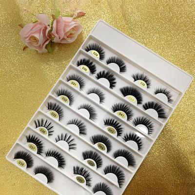 China 100% Own Hand Made Wholesale Custom Brand 3D Faux Mink Lashes Synthetic 3D Fiber Eyelashes Silk Mink Eyelashes for sale