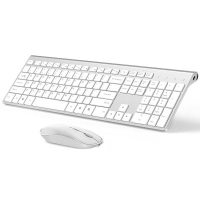 China 2021 Hot Selling Wireless Wireless Keyboard And Mouse Combo Slim Portable Keyboard For Android Windows for sale