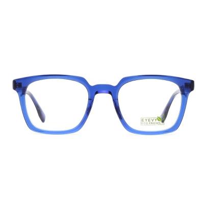 China Fashion Logo Classic Unisex Biodegradable Square Custom Wholesale Size 2022 ECO BIO Acetate Optical Frame for sale