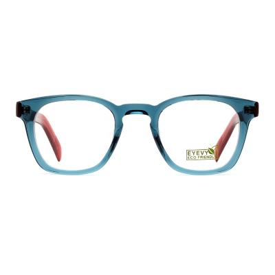 China 2022 Vintage Logo Unisex Biodegradable Classic Fashion Square Acetate Optical Frame Custom Wholesale BIO ECO Bevel for sale