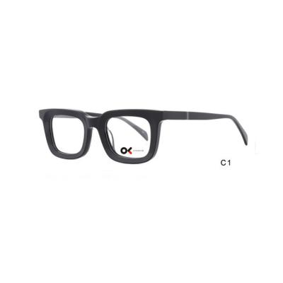 China High Quality Thick Simple Popular Design Acetate Eye Frame Man Optical Eye Wear for sale