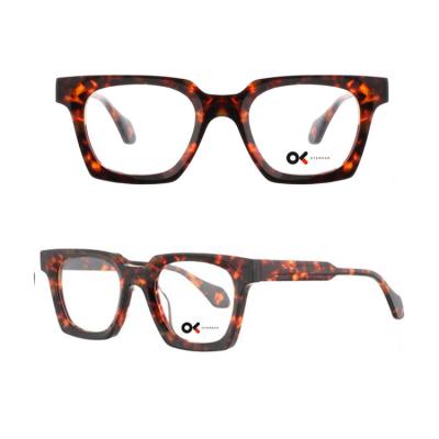 China Fashion High Quality Thick Classic Design Optical Frame Man Acetate Eye Wear for sale