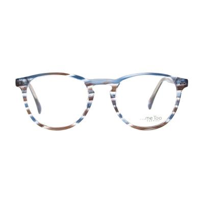 China Fashion 96109 Hot Round Frame Coloful Glass Acetate Optical Glass Eyewear Monturas for sale