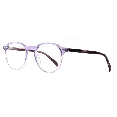 China 2021 New Arrival Fashionable High Quality Vintage Optical Frame Ladies Round Optical Frames Glasses Shape ECO Acetate Optical Frame for sale