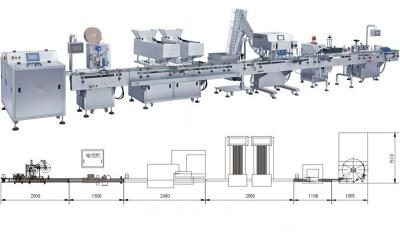 China multi - van de de Capsuletablet van functiemonoblock Tellende Machine 40-60 Flessen/Minuut Te koop