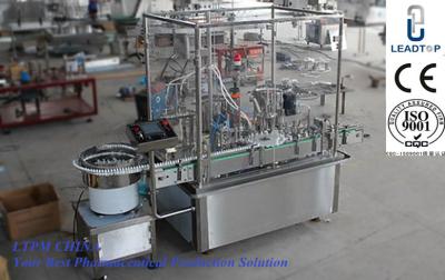 China Automatische Vloeibare Flessenvullenmachine met PLC Controle 10-40 flessen per minuut Te koop