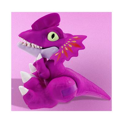 China PVC Join 360 Degree Rotating Dragon PVC Dinosaur Toy Boy And Girl Double-Crowned Gift for sale