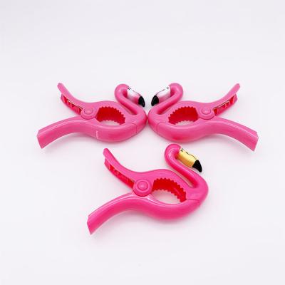 China Sand/Beach/Pool Amazon Vends Large Flamingos Beach Towel Clip ABS Plastic Clip for sale